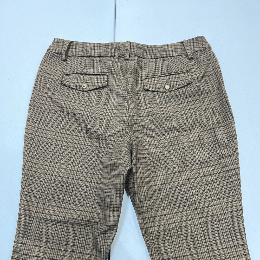 Urban Outfitters Pants Womens 16 Brown Plaid Wide Flare Leg Dark Academia Preppy